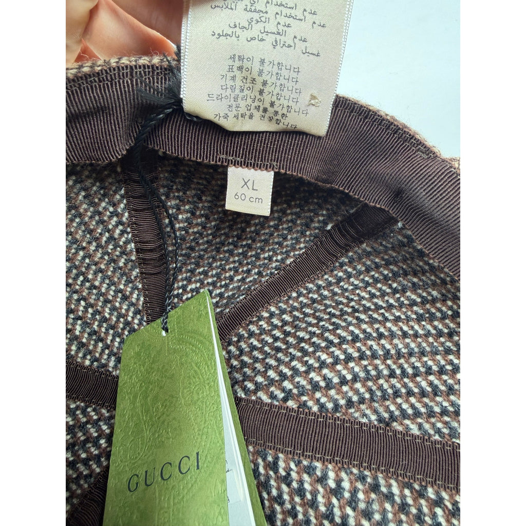 Gucci Jumbo Wool Cap Brown NEW with tags!