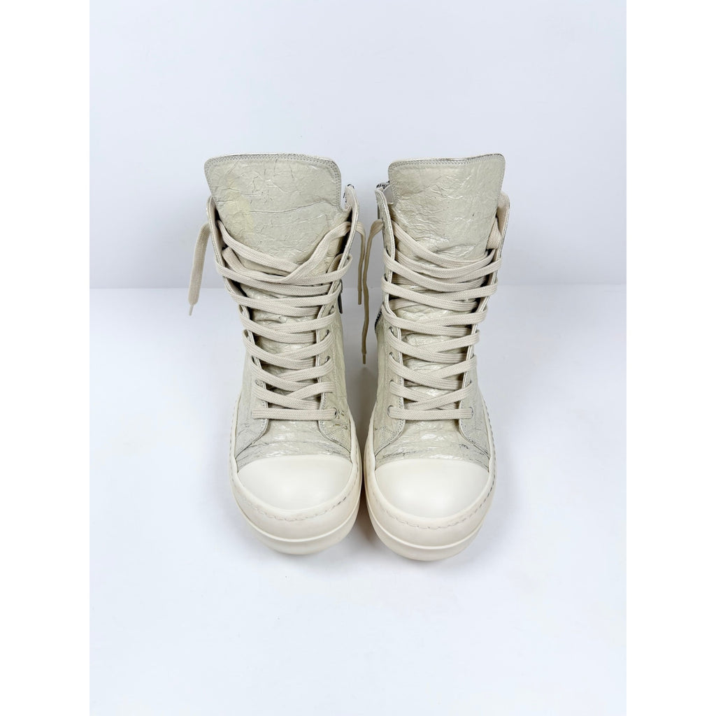 Size 41.5EU/8.5US - Rick Owens Textured Leather Ramone High Top