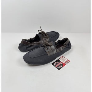 Size 9UK/10US - Prada Shuffle Aged Leather Boat Shoes NEW