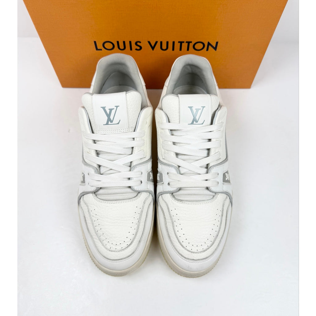 Size 7.5UK/8.5US - Louis Vuitton White Leather Trainers