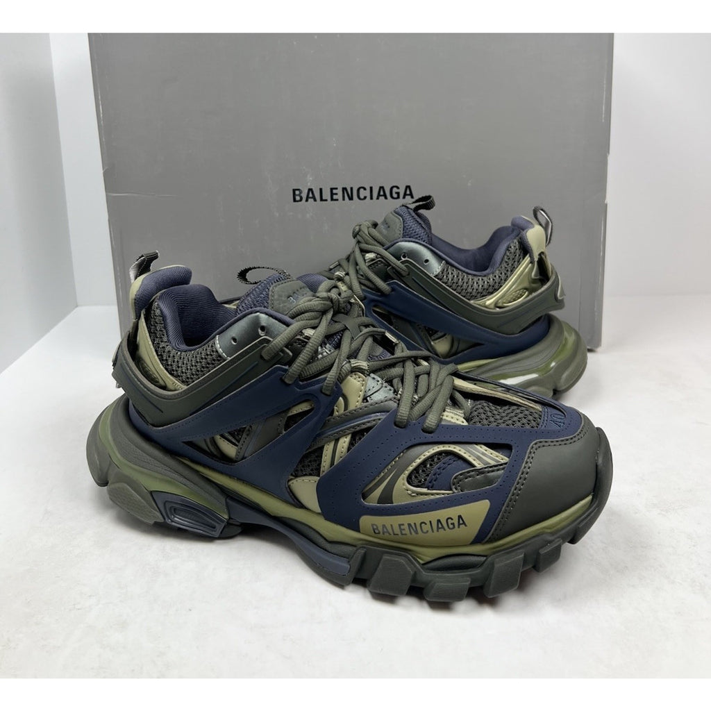Size 40EU/7US - Balenciaga Track Green/Navy/Yellow NEW
