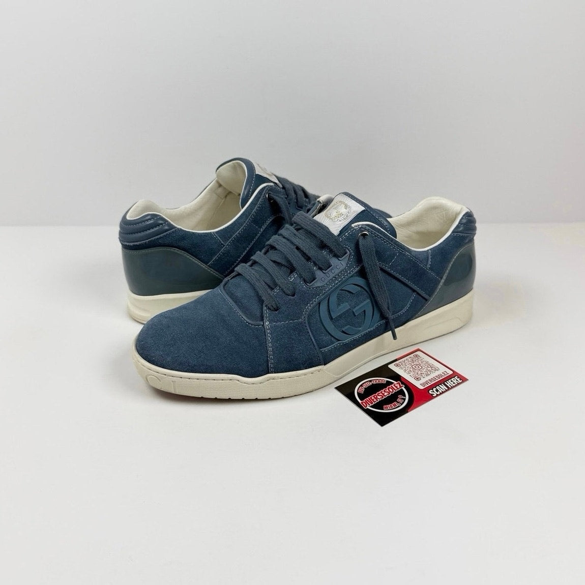 Size 10US - Gucci Interlocking GG Suede Sneakers