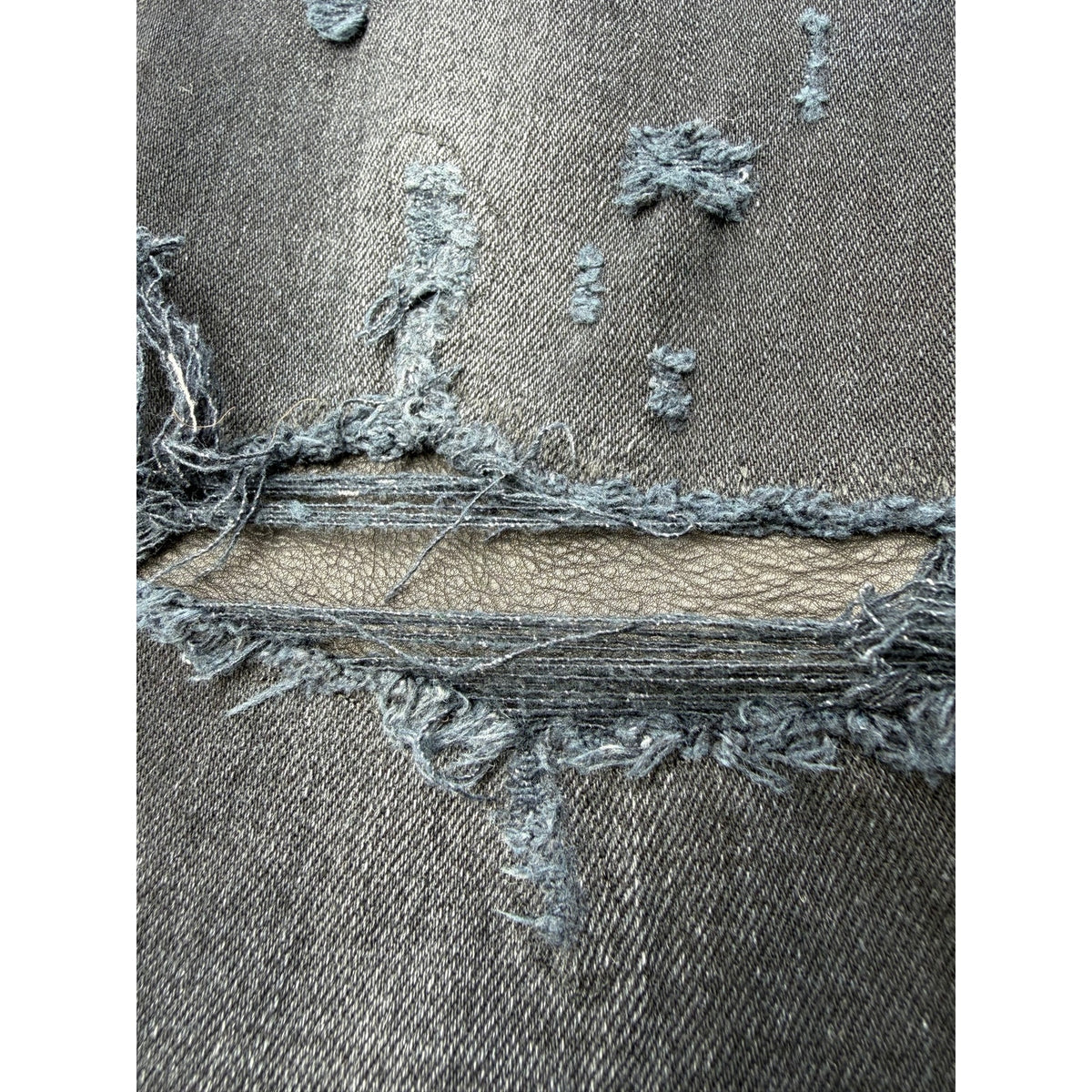 Size 31 - Amiri Distressed Leather Patch Jeans