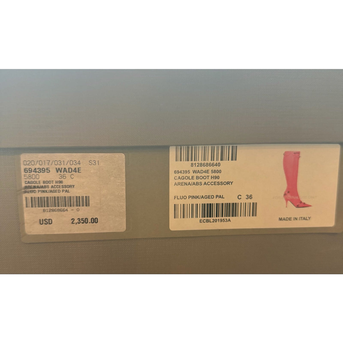 Size 6 - Balenciaga Cagole Knee High Boots Women’s NEW