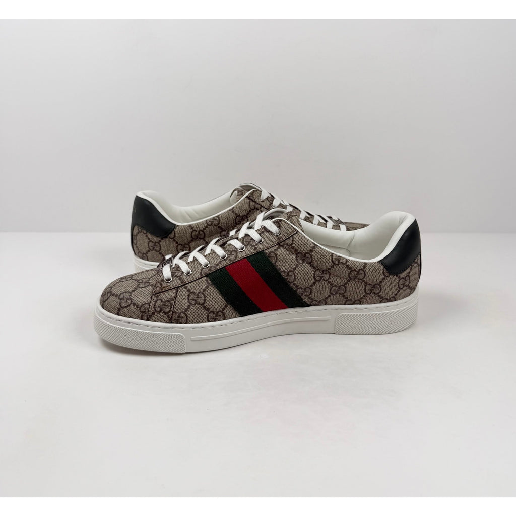 Size 8.5US - Gucci Ace Monogram Beige NEW