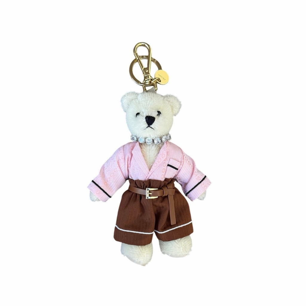 Prada Teddy Bear Keychain Charm NEW