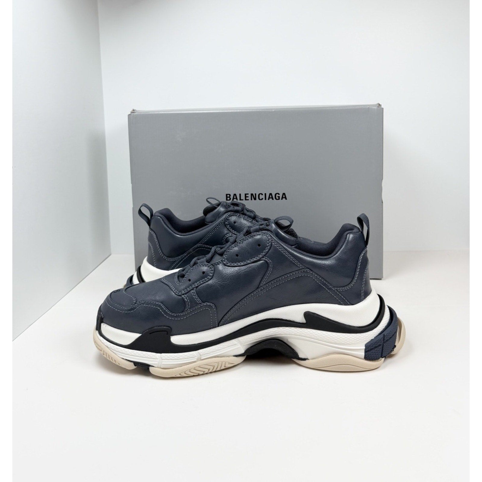 Size 46EU/13US - Balenciaga Triple S Stone Blue NEW