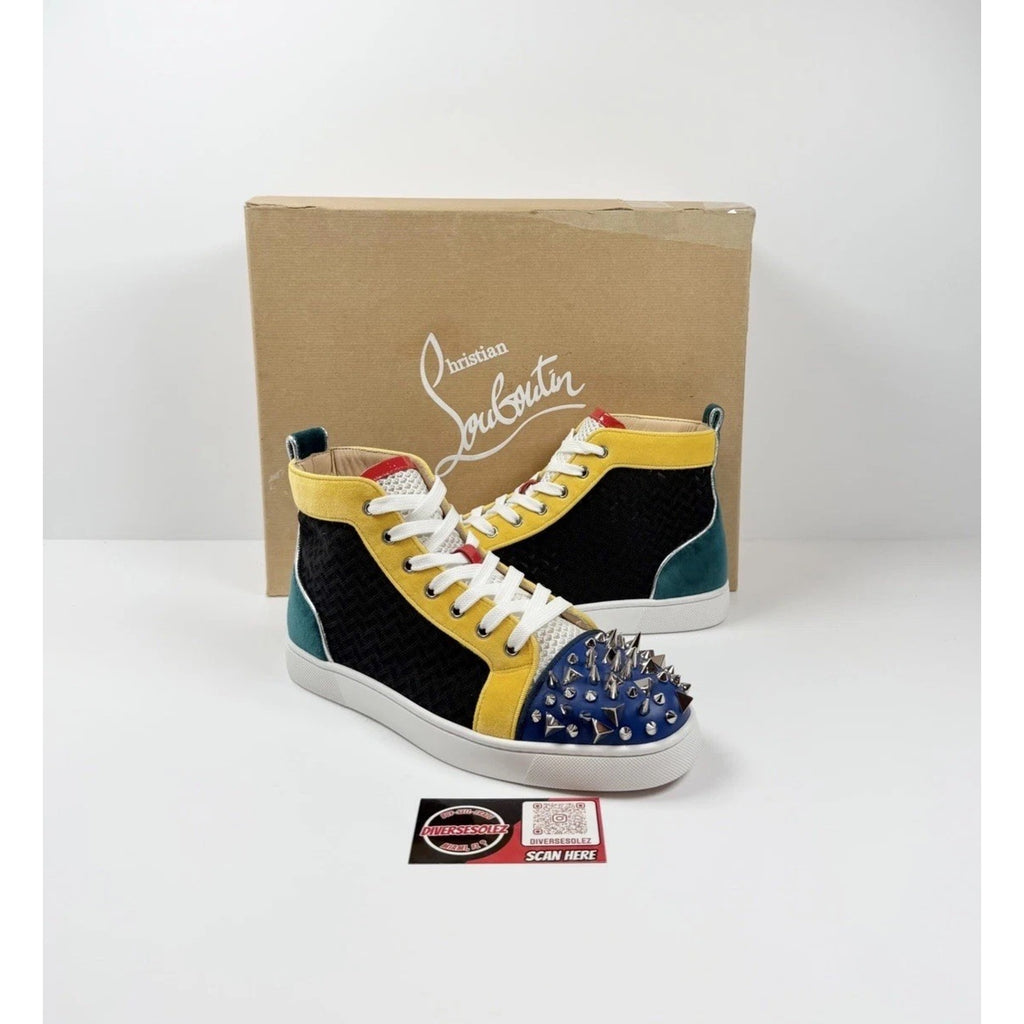 Size 7.5US - Christian Louboutin Multicolor High Spike NEW