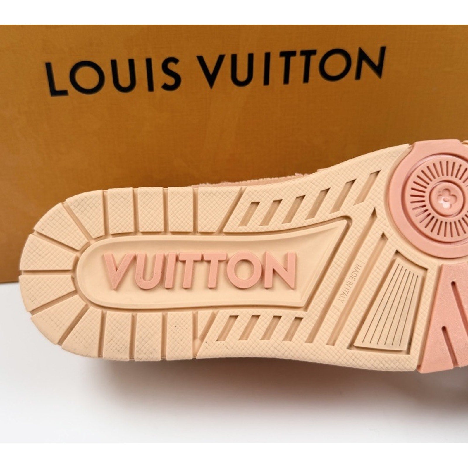 Size 6.5LV/8US - Louis Vuitton Denim Trainers Like New