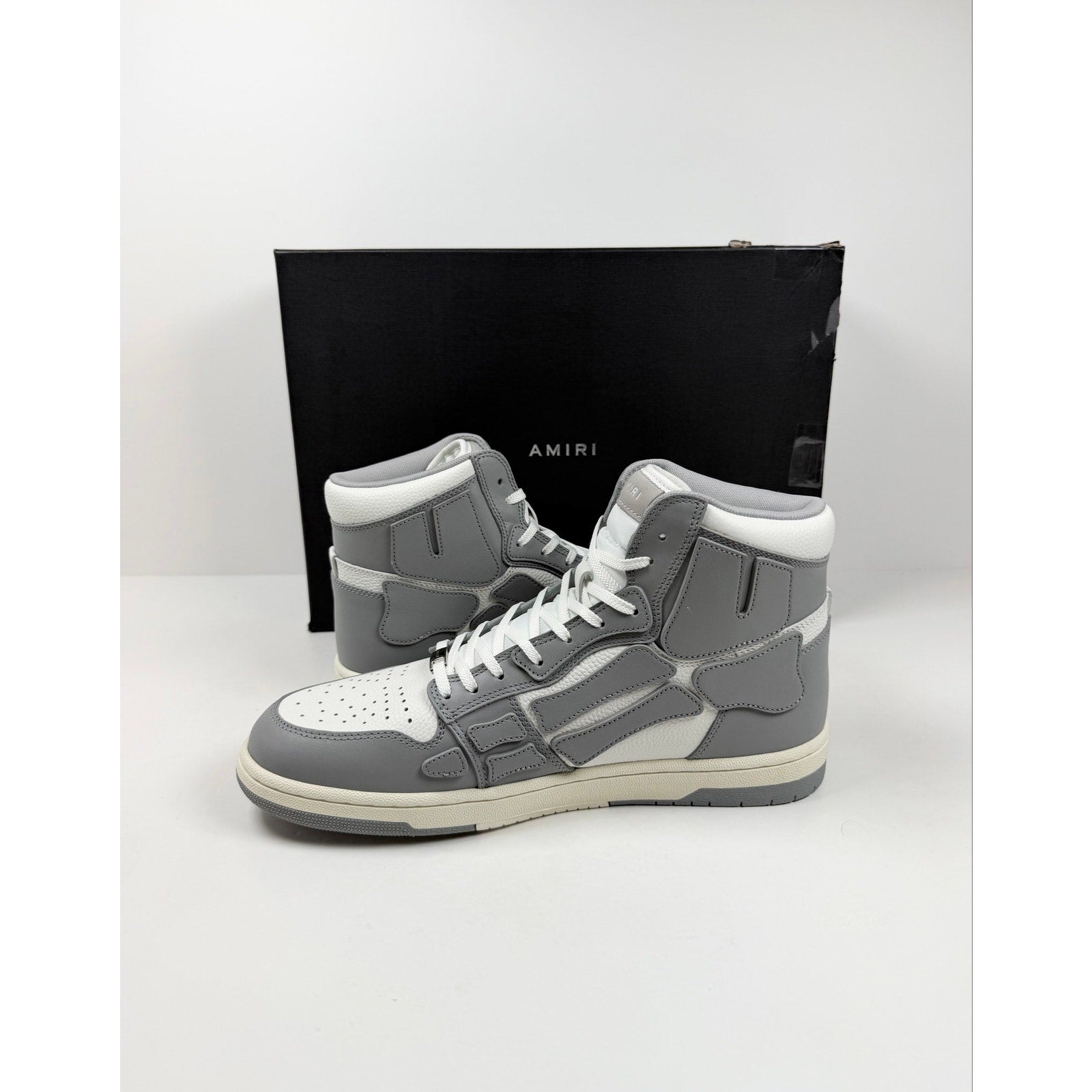 Size 46EU/13US - Amiri Skel Top Hi Grey NEW!