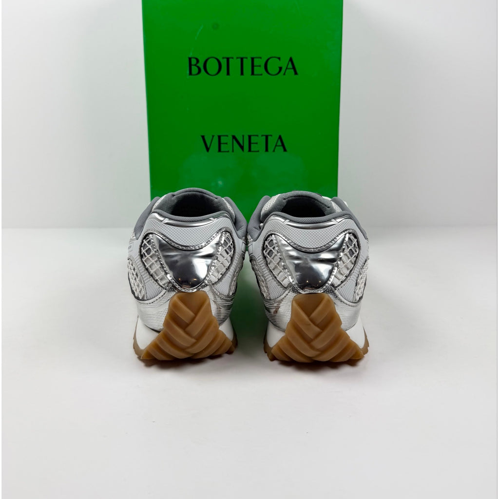 Size 43EU/10US - Bottega Veneta Orbit Silver White