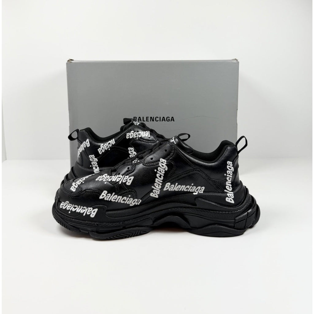 Size 46EU/13US - Balenciaga Triple S All Over Black NEW