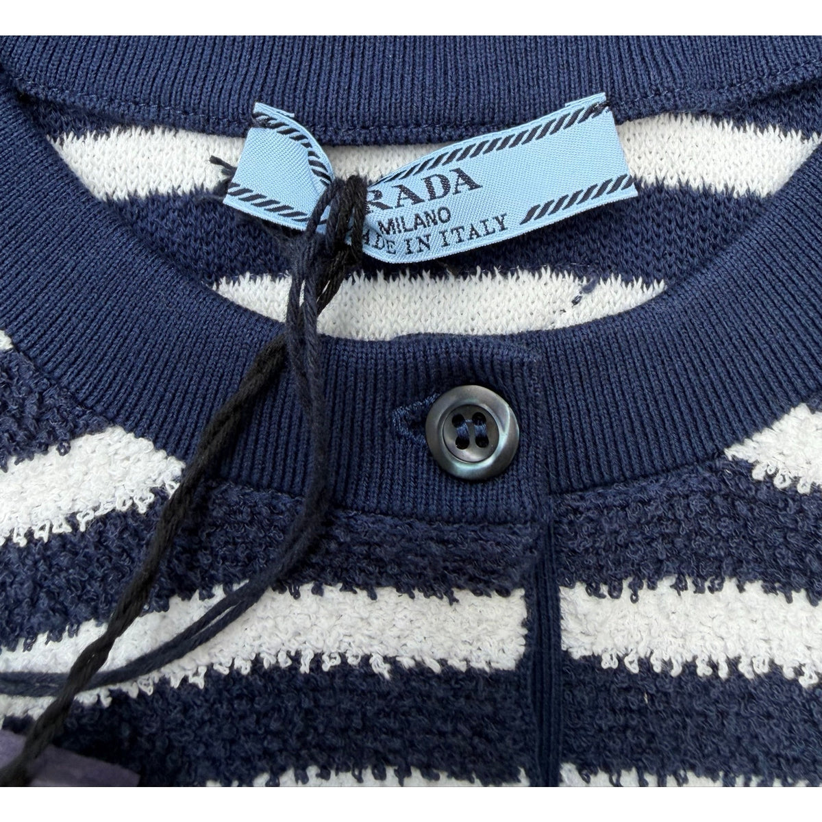 Size M - Prada Striped Bouclé Cardigan Sweater NEW