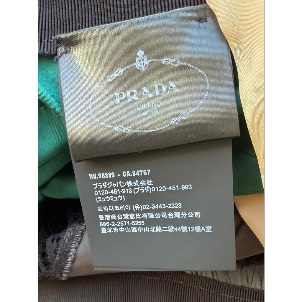 Size EU 40/Small/4US - Prada Technical taffeta patchwork skirt NEW