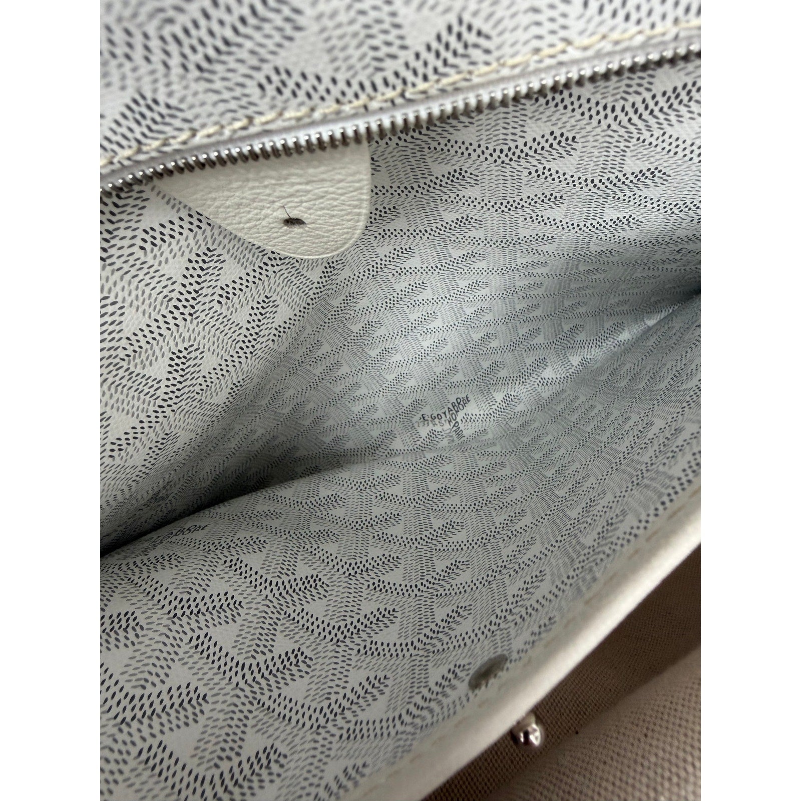 Goyard White PM Tote Bag