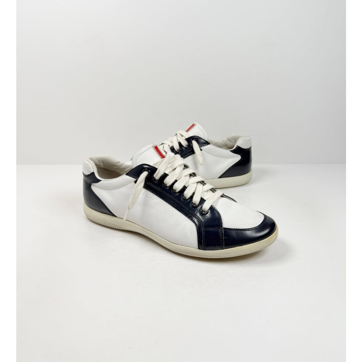 Size 10UK/11US - Prada Offshore Leather Low Top