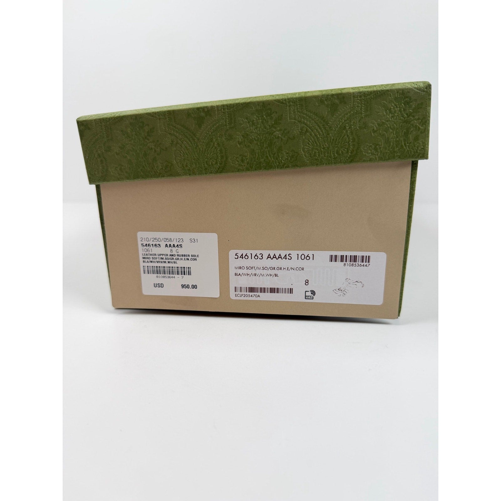 Size 8.5US - Gucci Screener Black White NEW