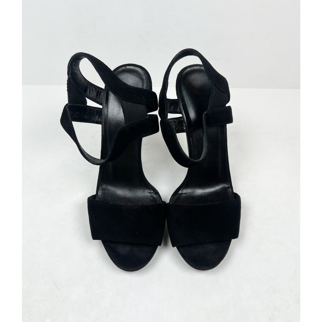 Size 36.5EU/6.5W - Gucci Black Suede Liberty Slingback Heels