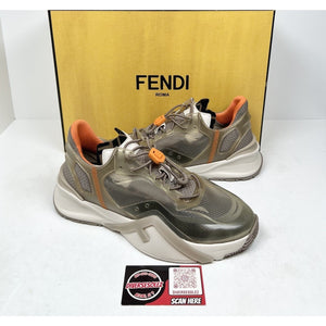 Size 6UK/7US - Fendi Flow Beige Nylon Low NEW
