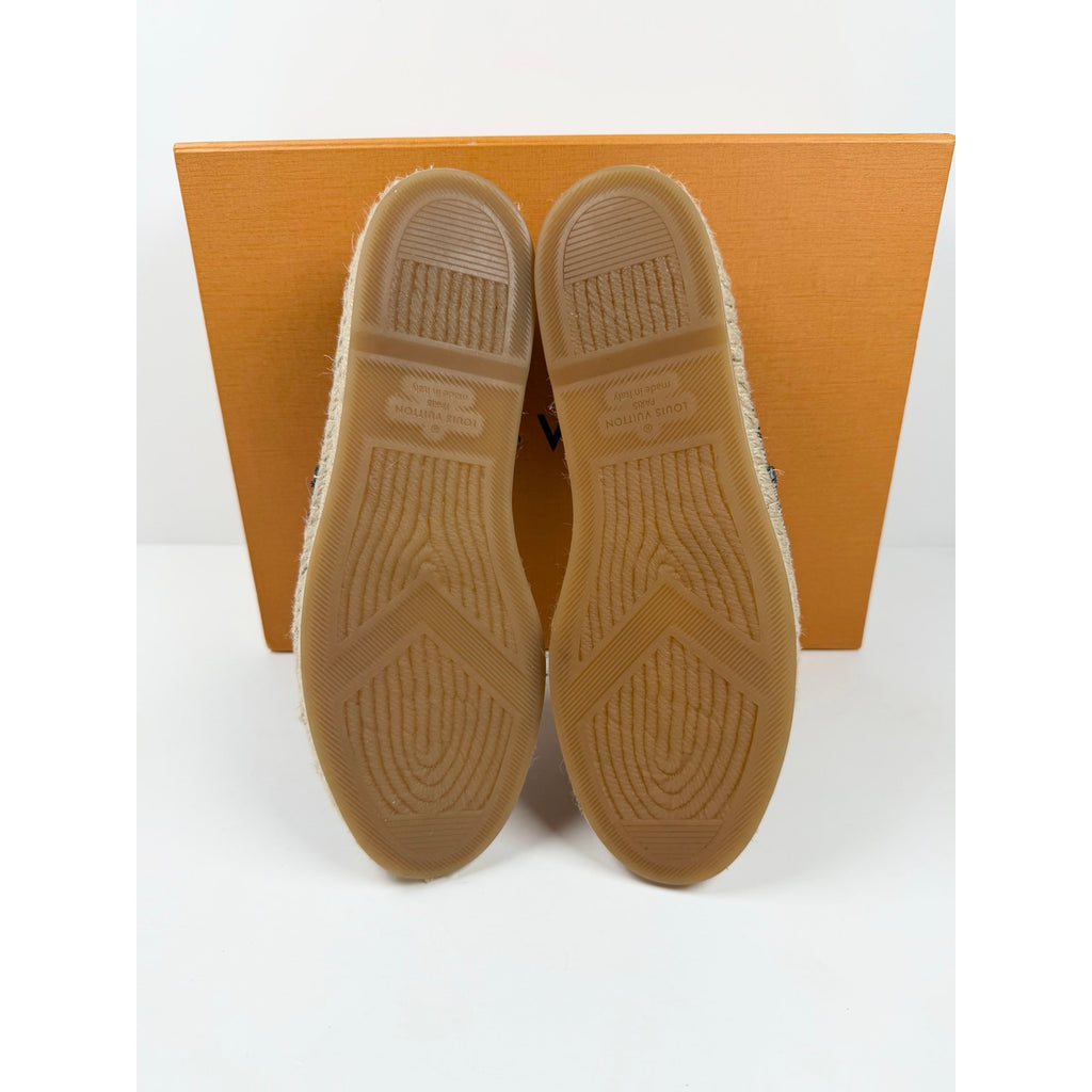 Size 7.5LV/8.5US - Louis Vuitton Monogram Denim Espadrilles