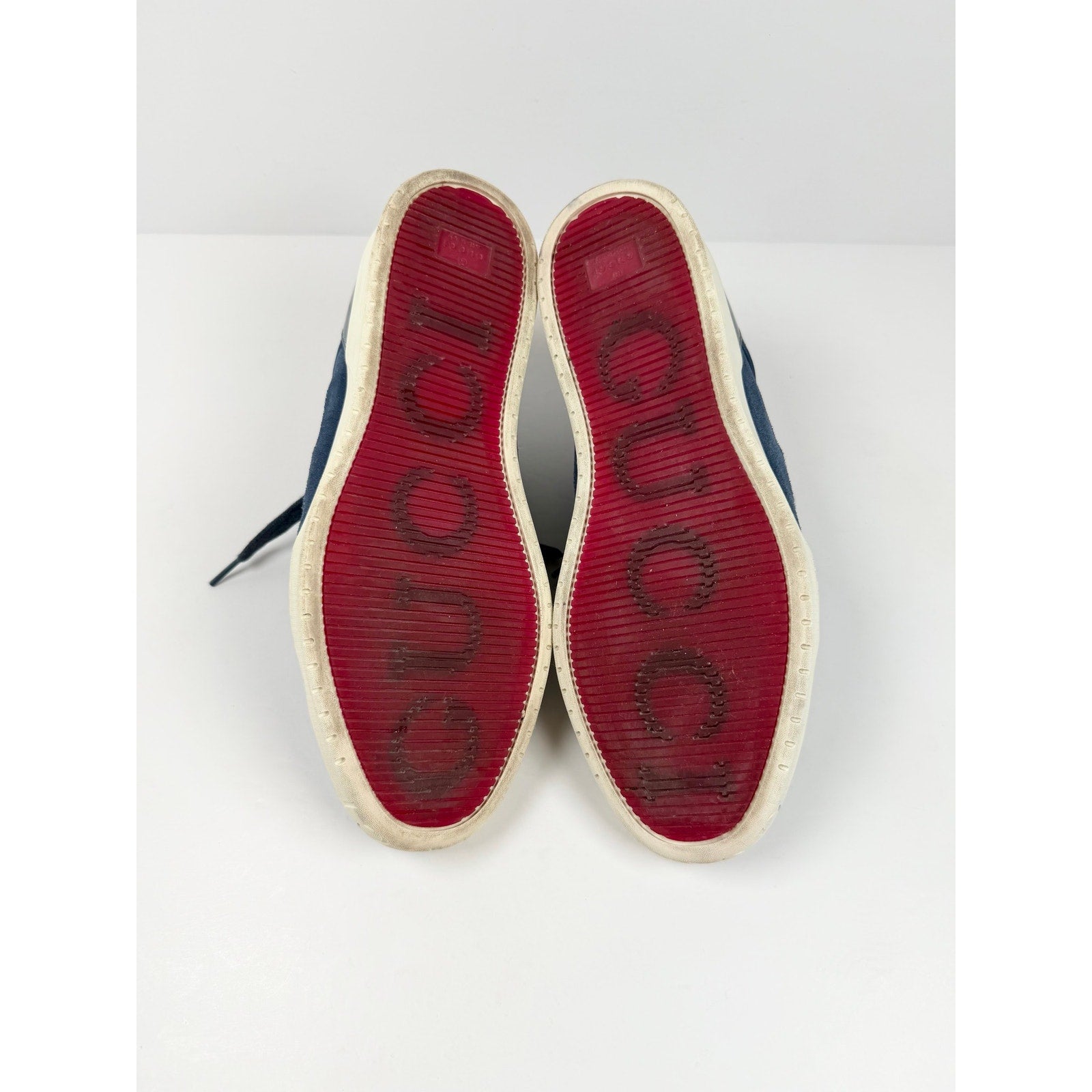 Size 10US - Gucci Interlocking GG Suede Sneakers