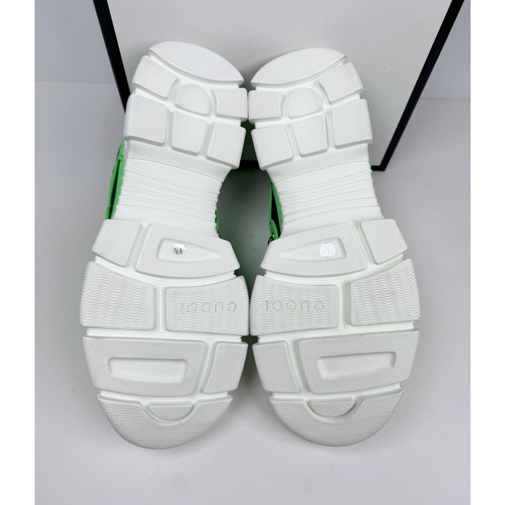 Size 10US - Gucci Flashtrek Neon Green NEW