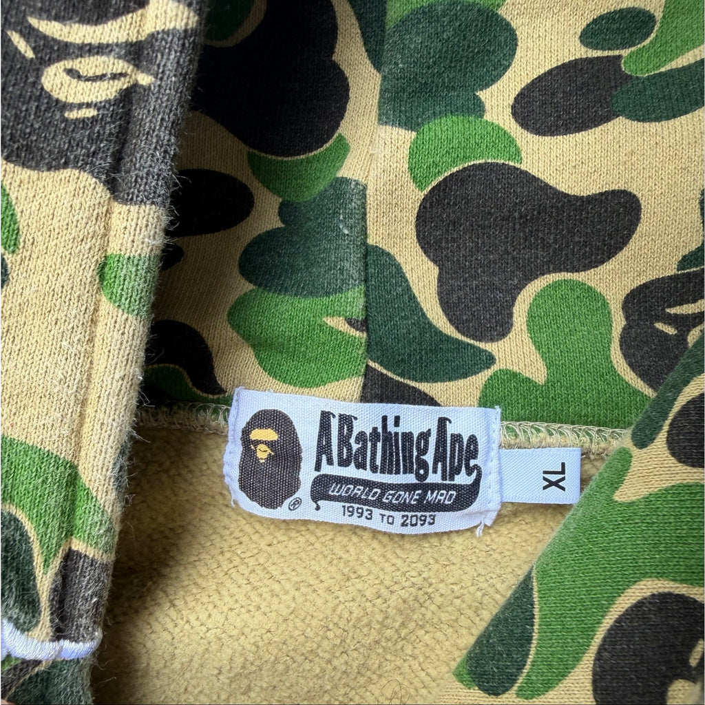 Size XL - Bape ABC Camo Zip Up Hoodie