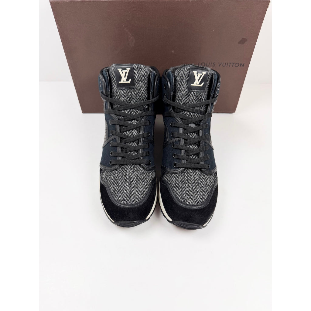 Size 6.5UK/7.5US - Louis Vuitton Black Grey High Top