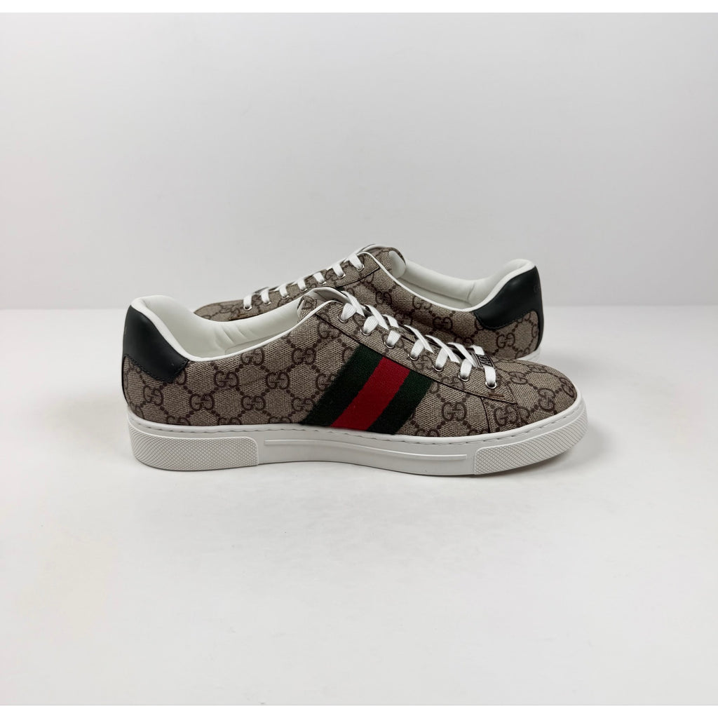Size 8.5US - Gucci Ace Monogram Beige NEW