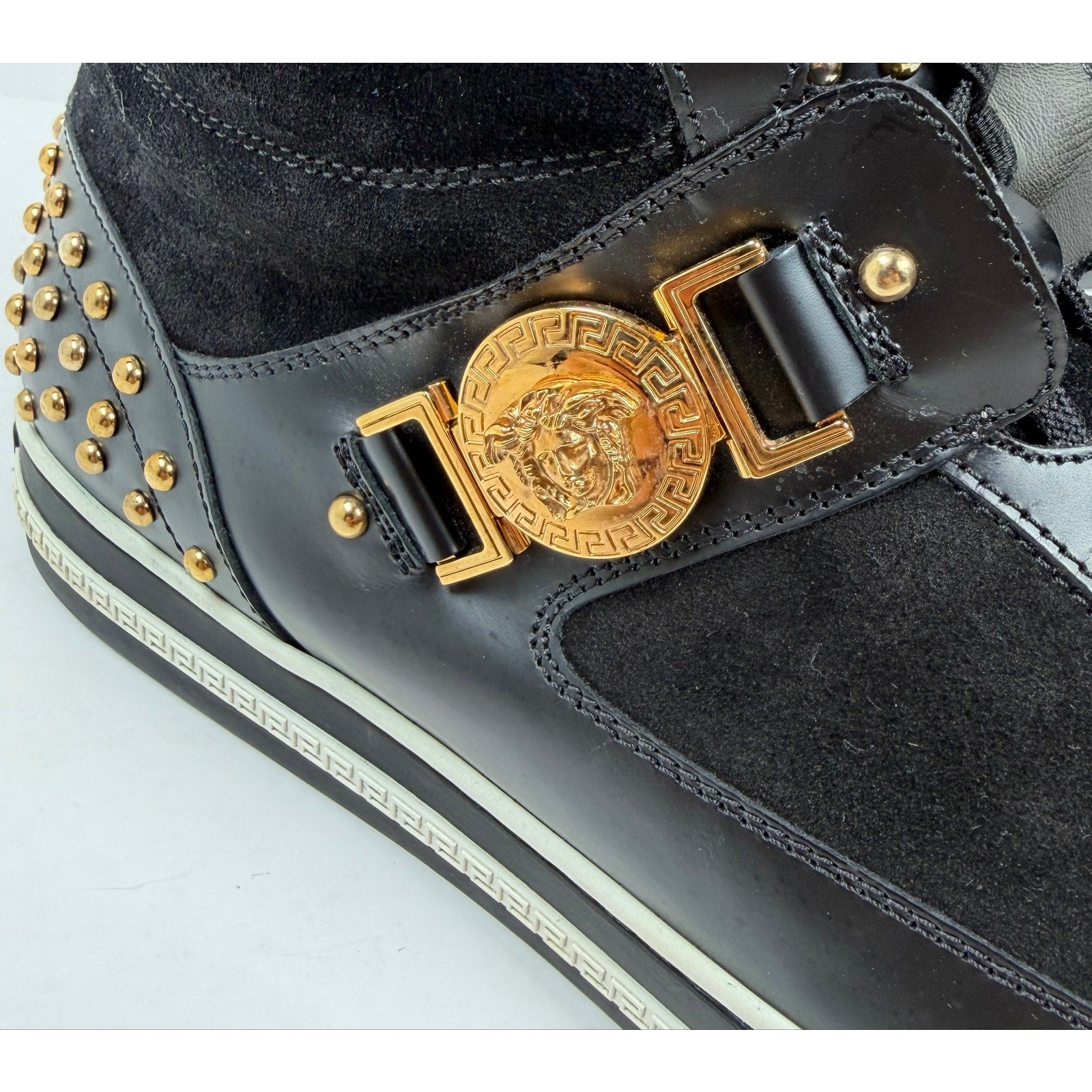 Size 11.5 - Versace Studded High Top
