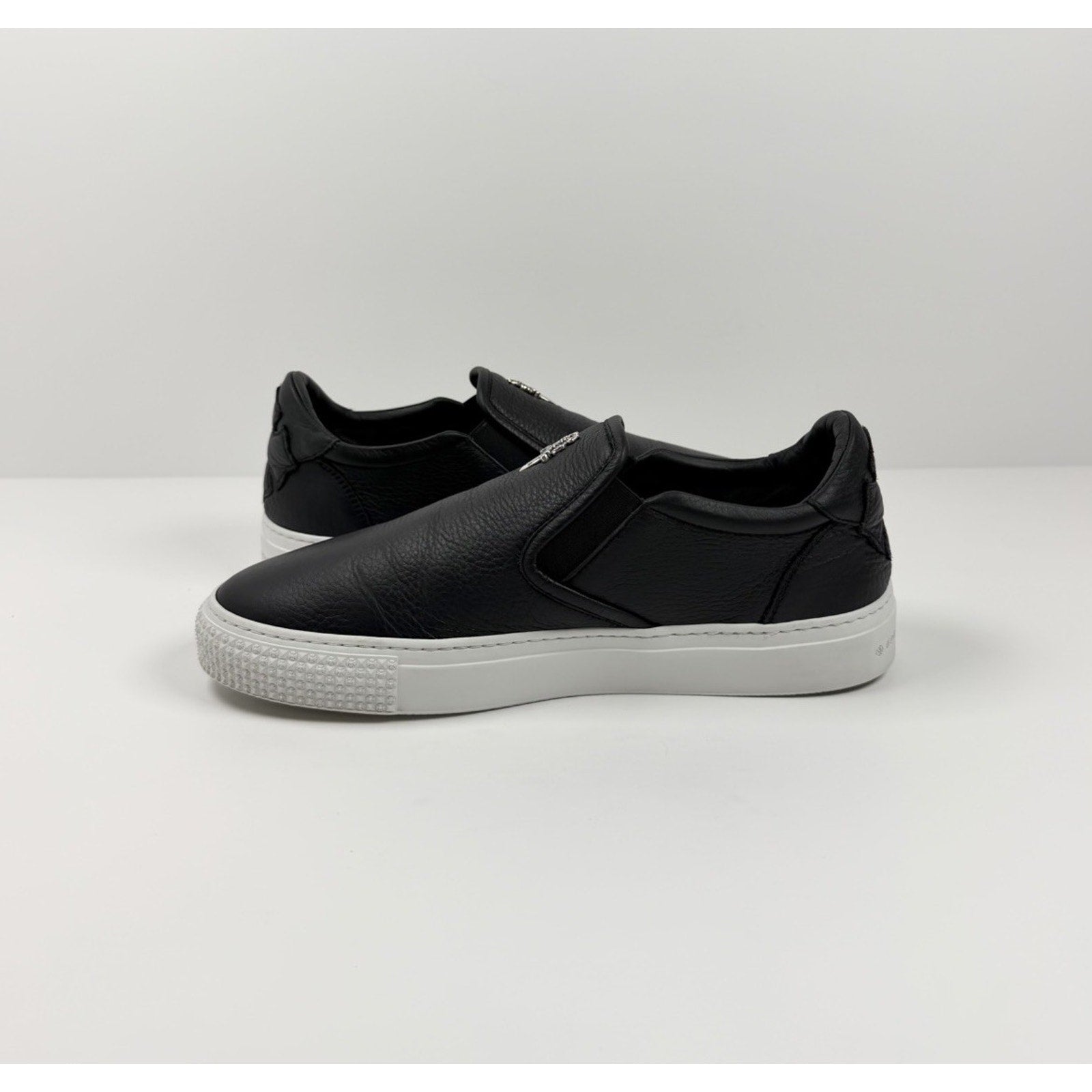 Size 7UK/8US - Chrome Hearts Dagger Leather Slip On