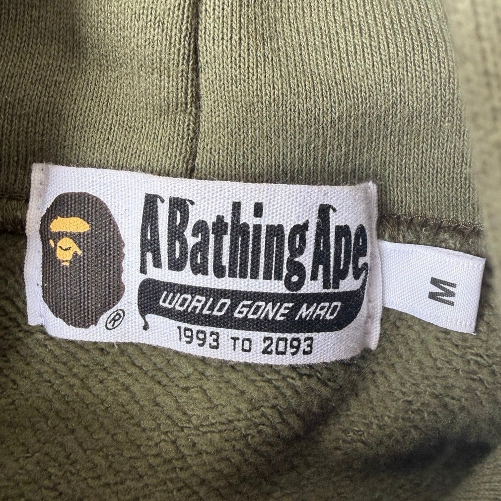 Size M - Bape Olive Pullover Hoodie