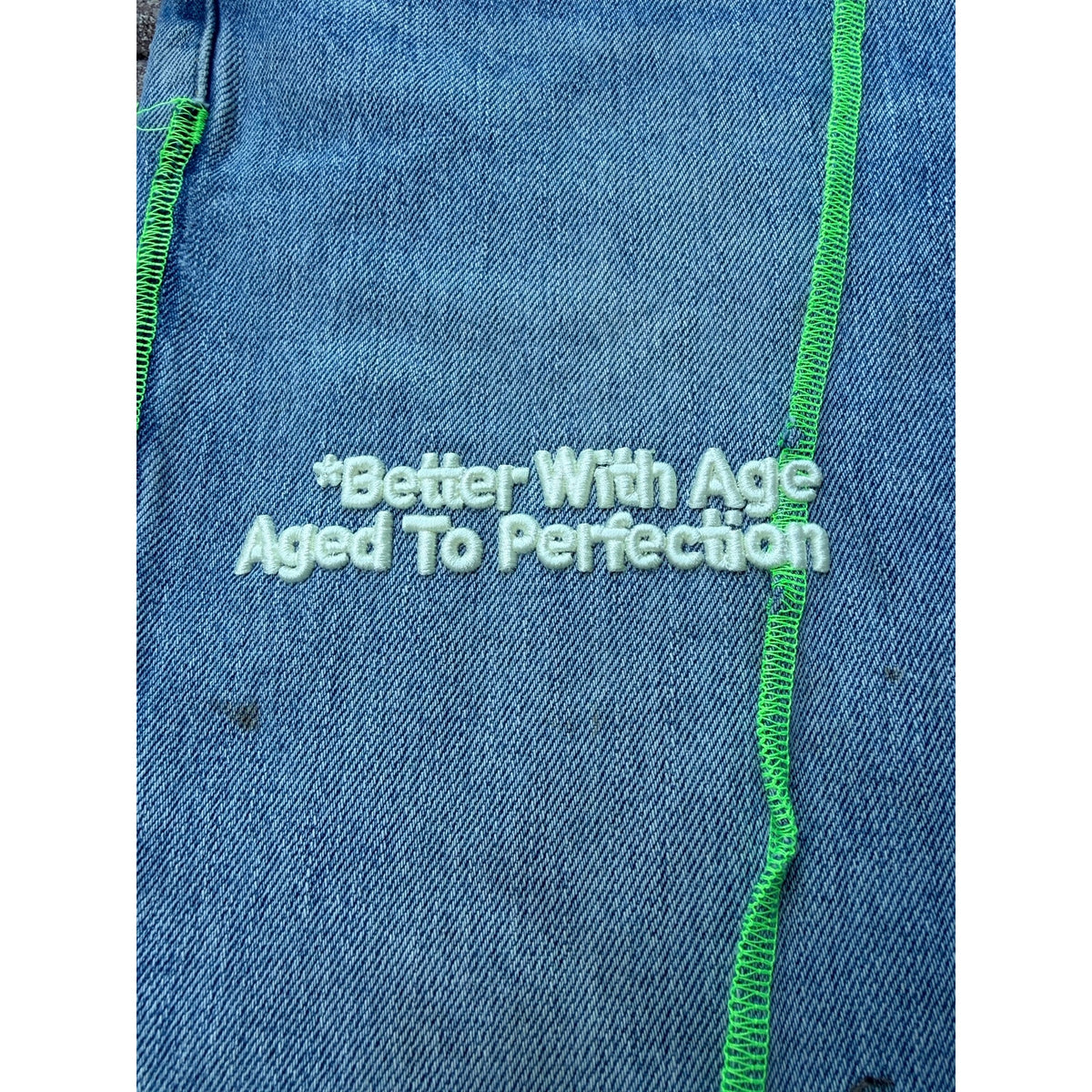 Size 36 - Better With Age Derby Plated Denim NEW