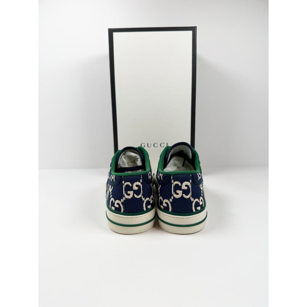 Size 8US - Gucci 1977 Blue Low Top NEW