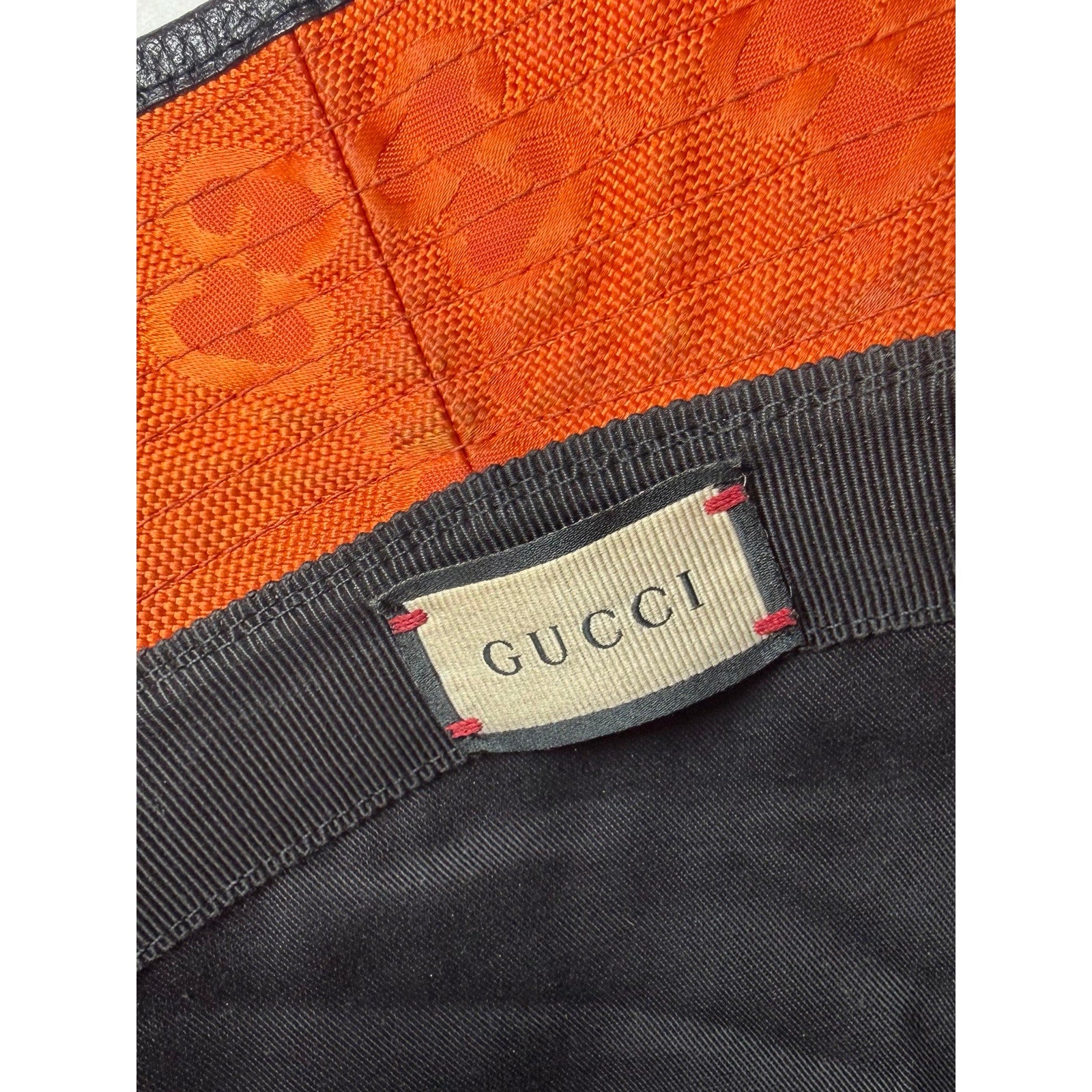 Gucci Off The Grid Orange Bucket Hat