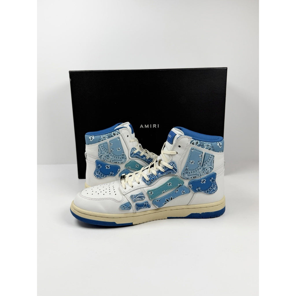 Size 44EU/11US - Amiri Skel Top Bandana Blue High TRIED ON
