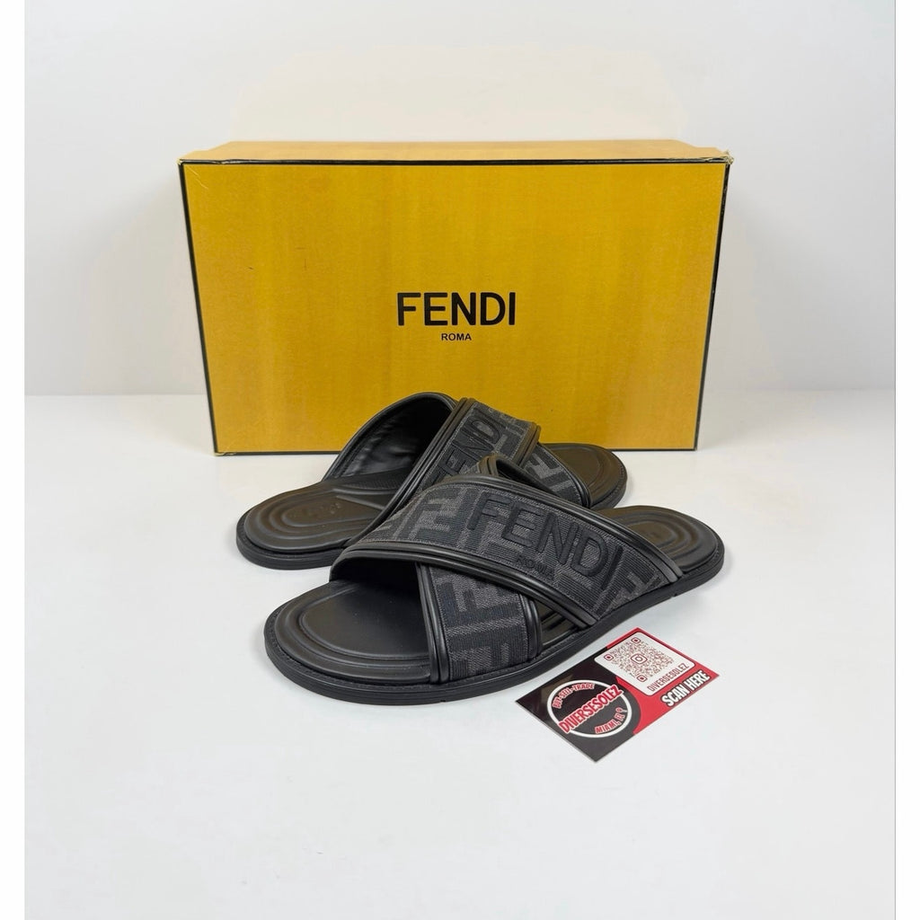 Size 5UK/6US - Fendi FF Logo Sandals Like New!