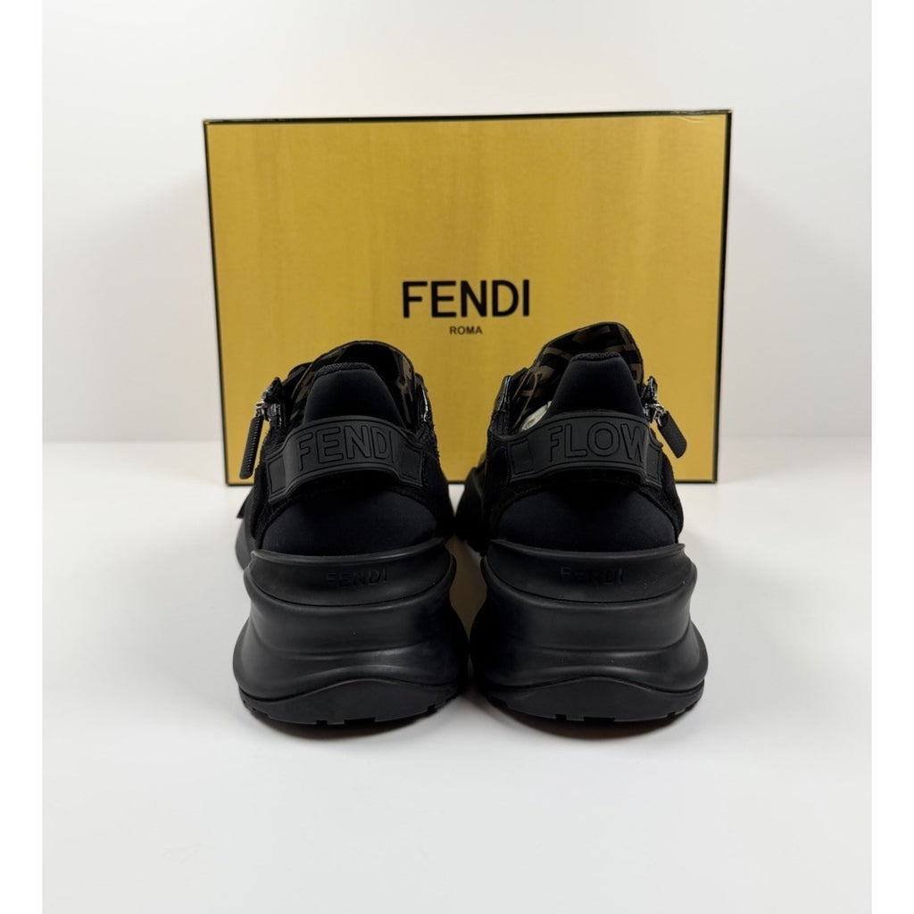 Size 11UK/12US - Fendi Flow FF Monogram Side-Zip Trainers