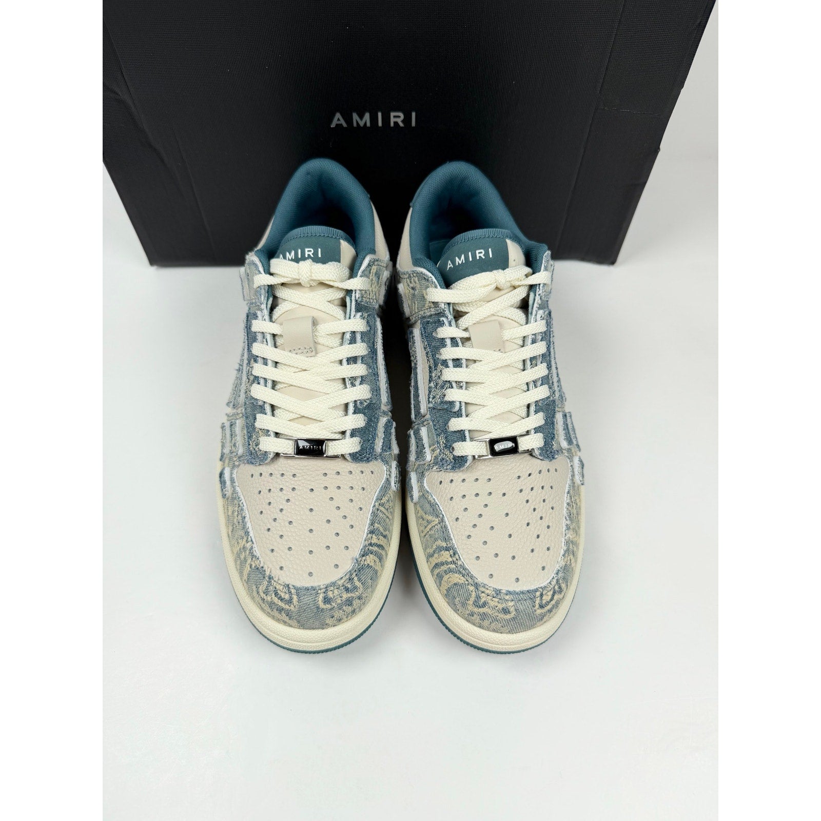 Size 40EU/7US - Amiri Skel Top Low Denim Blue NEW