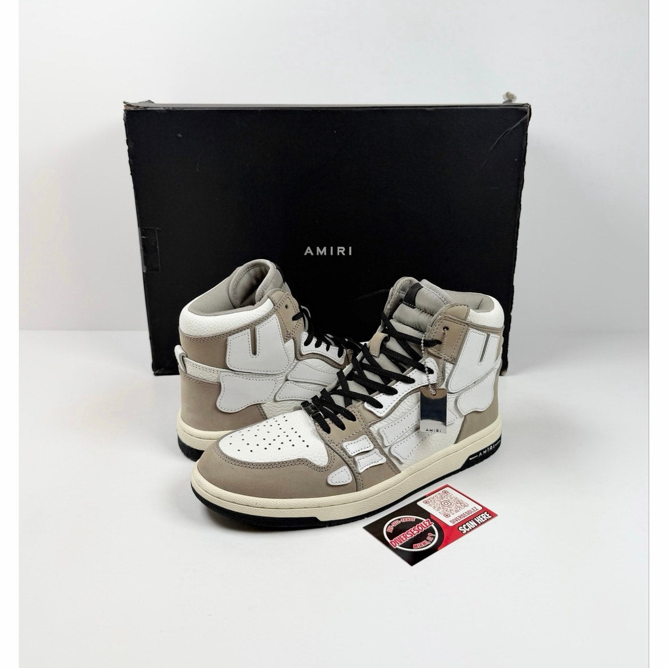 Size 40EU/7US - Amiri Skel Top Hi Grey NEW!