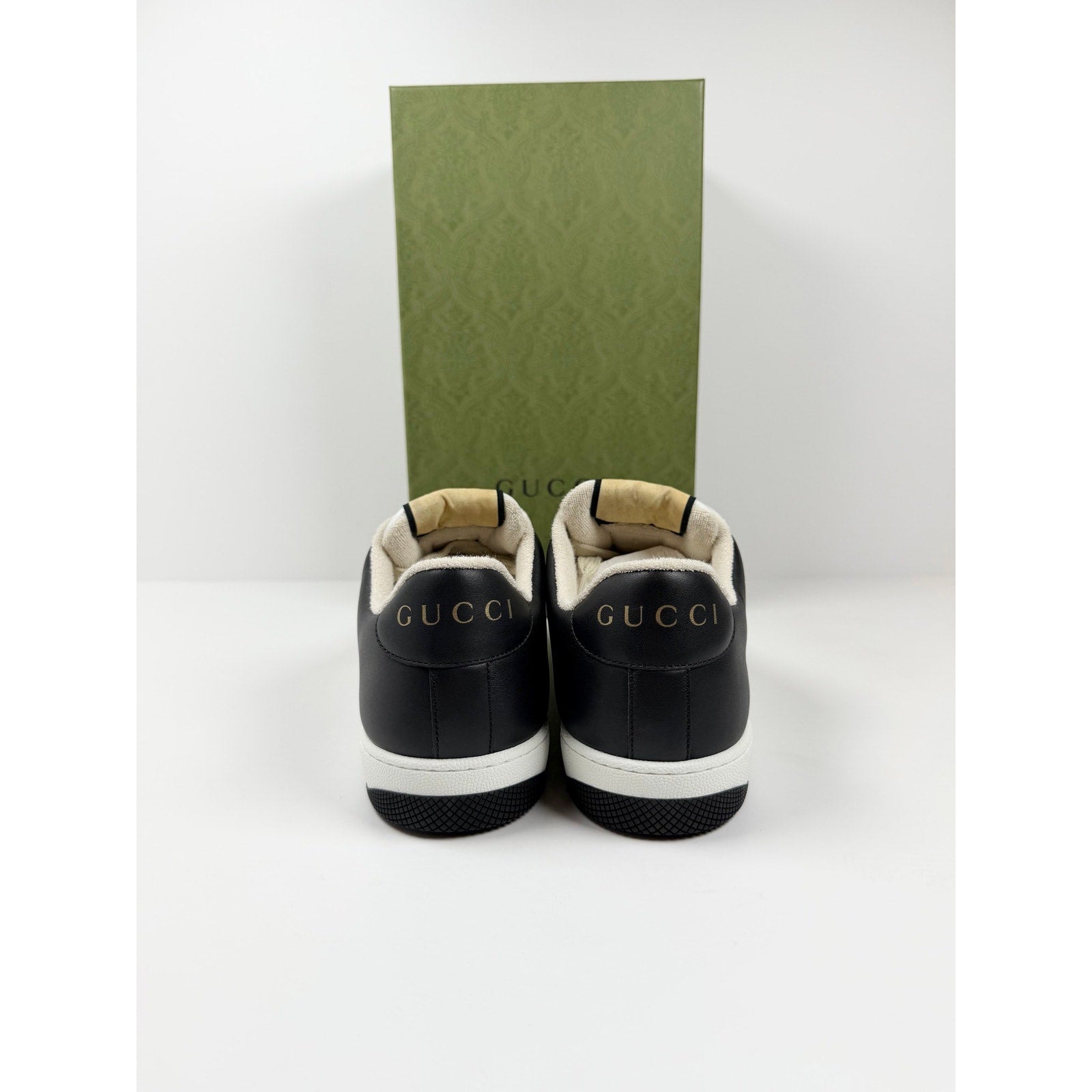 Size 8.5US - Gucci Screener Black White NEW