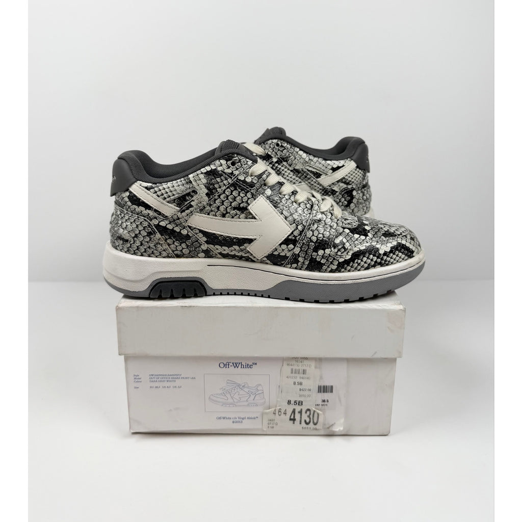 Size 8.5 Women - Off-White Out Of Office Python Skin