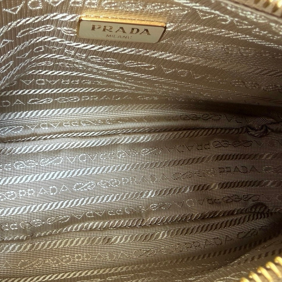 Prada Re-Edition 2005 nubuck & Saffiano leather mini-bag NEW