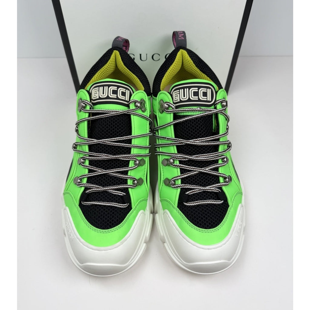 Size 10US - Gucci Flashtrek Neon Green NEW