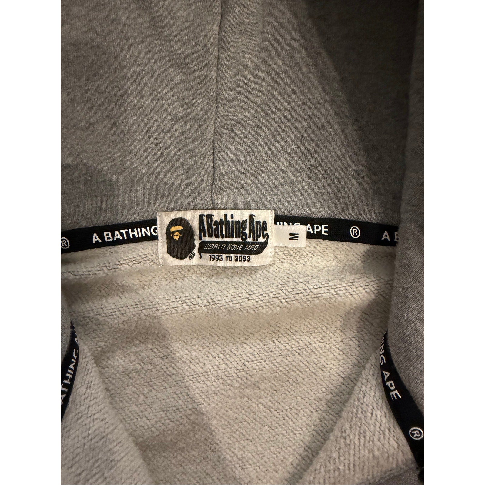 Size M - Bape Quarter Zip Pullover Hoodie