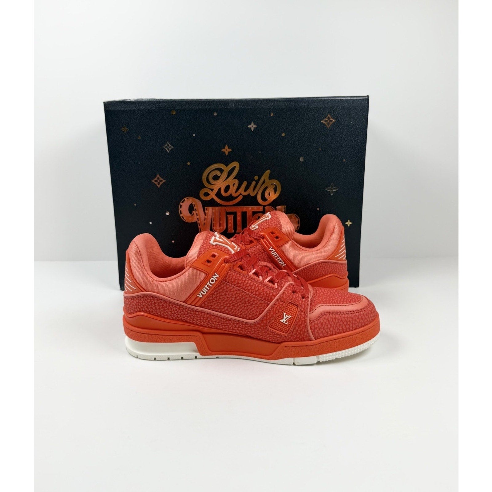 Size 6UK/7US - Louis Vuitton Orange White Trainer NEW!
