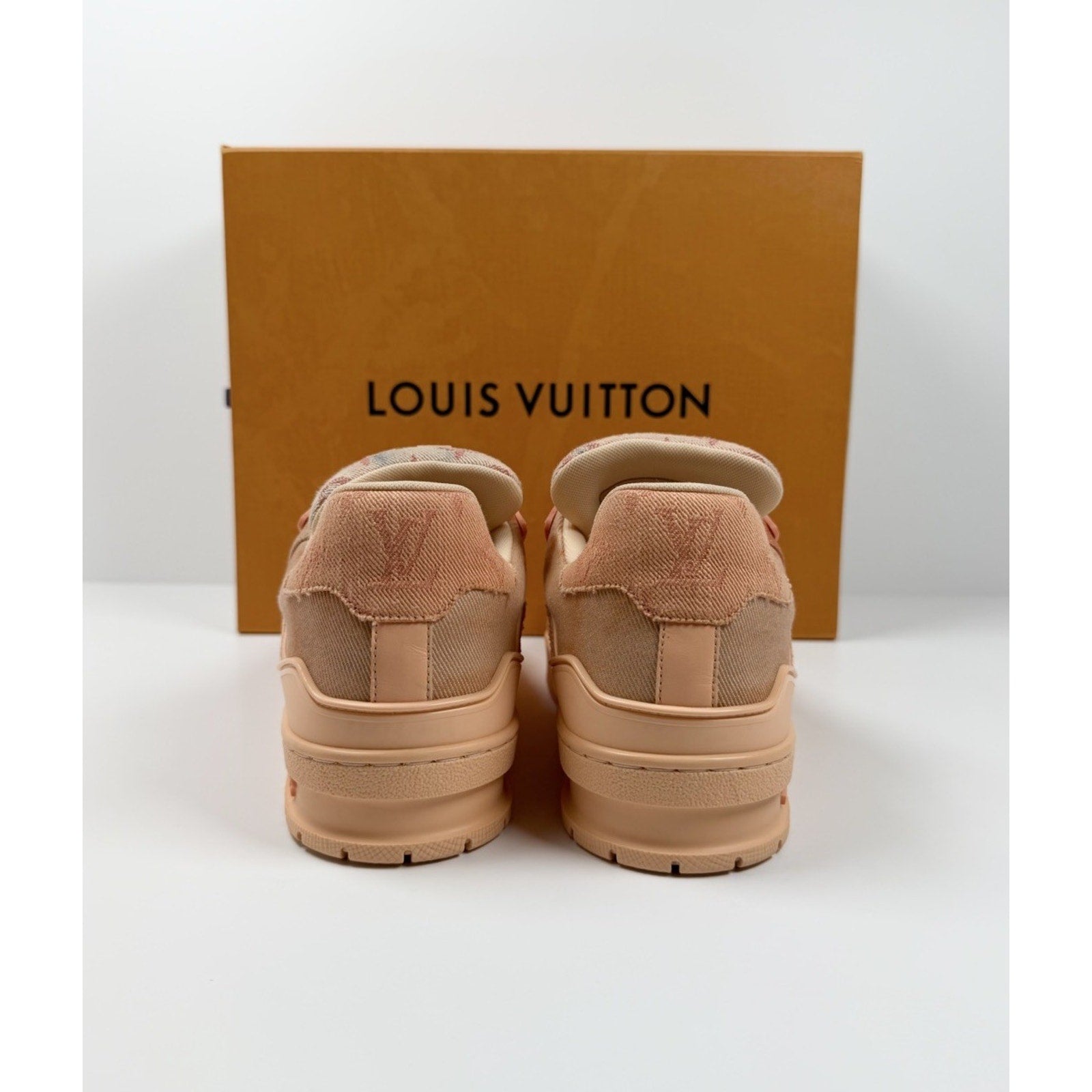 Size 6.5LV/8US - Louis Vuitton Denim Trainers Like New