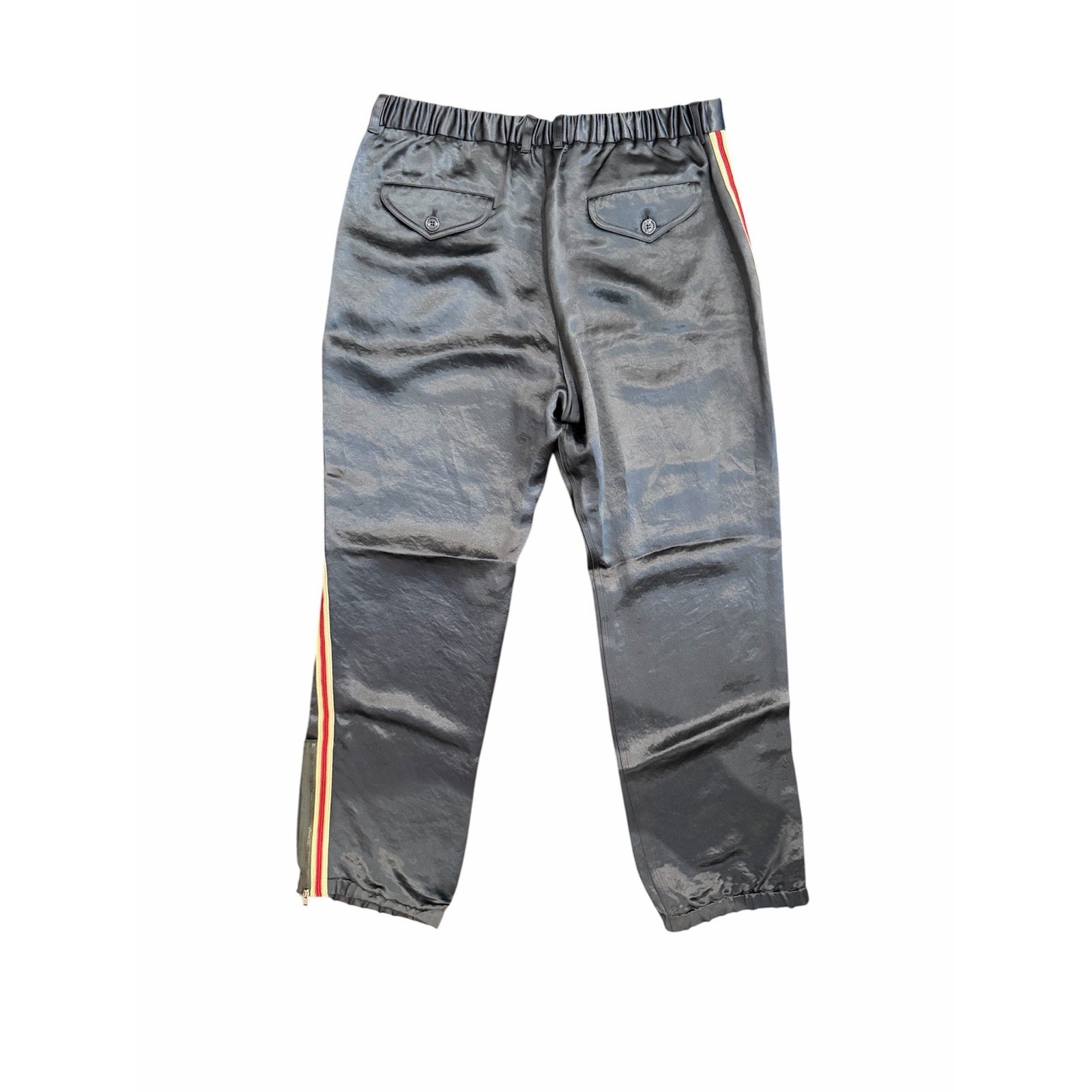 Size M - Gucci Silk Web Stripe Trousers