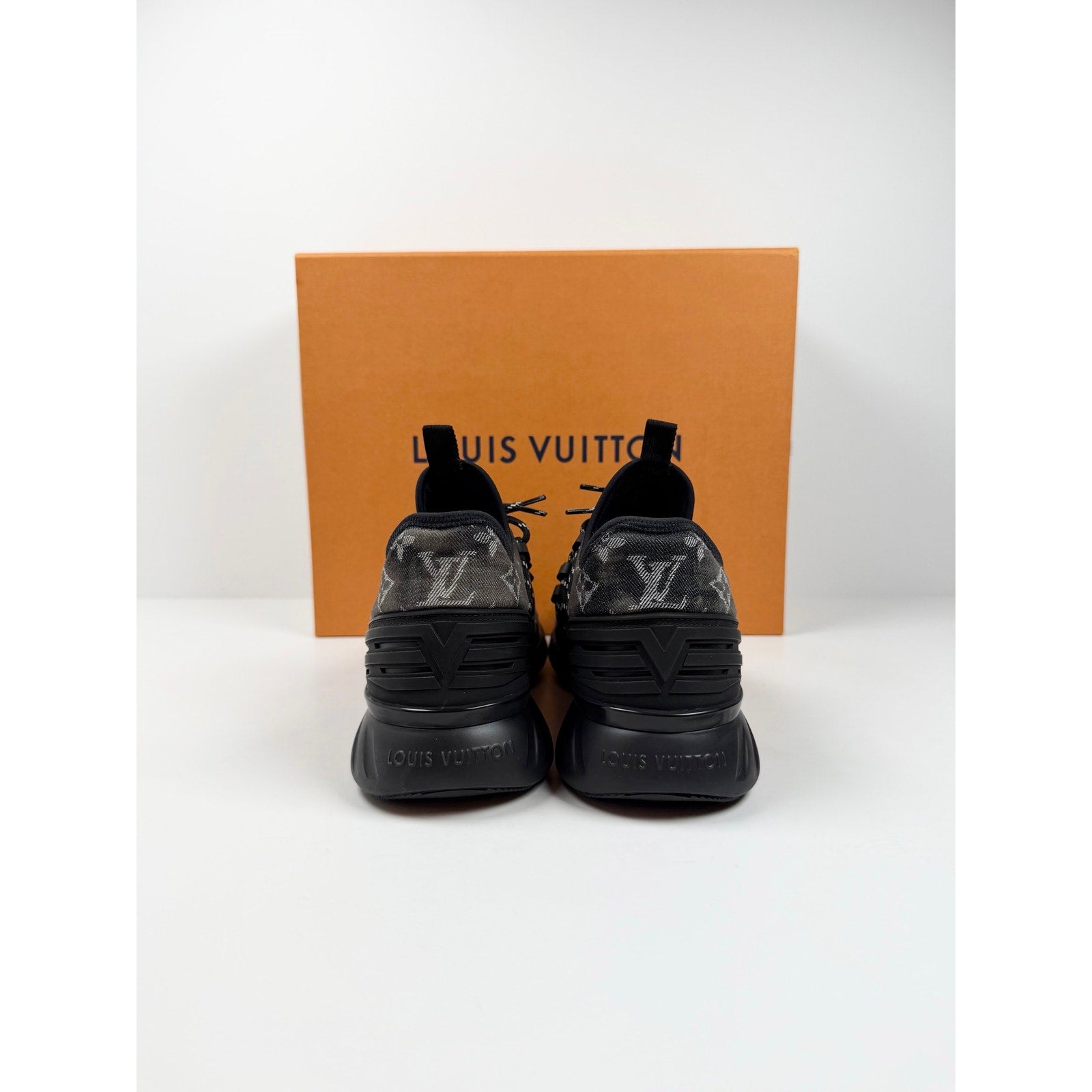 Size 7LV/8US - Louis Vuitton Fastlane Monogram Denim NEW