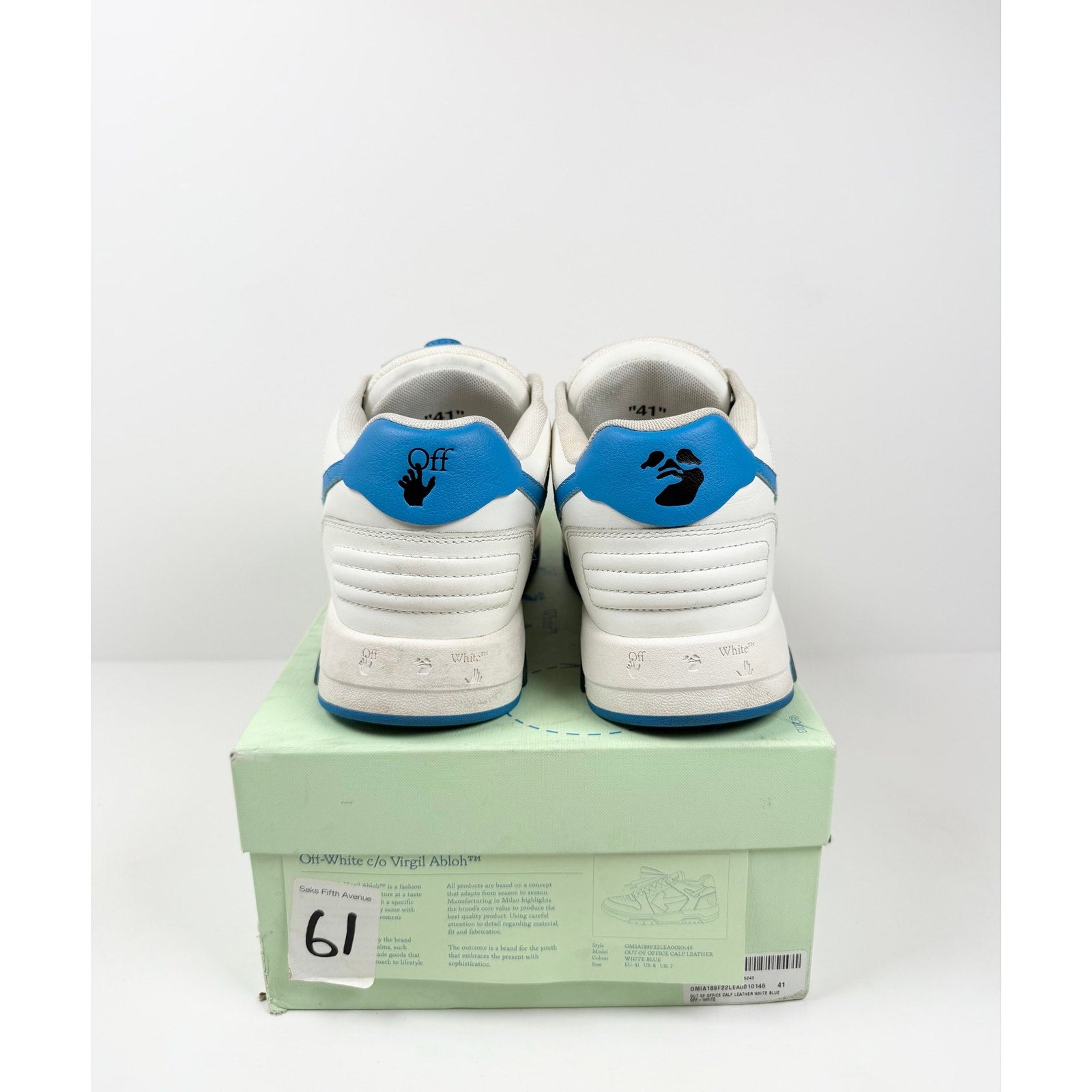 Size 41EU/8US - Off White Out Of Office